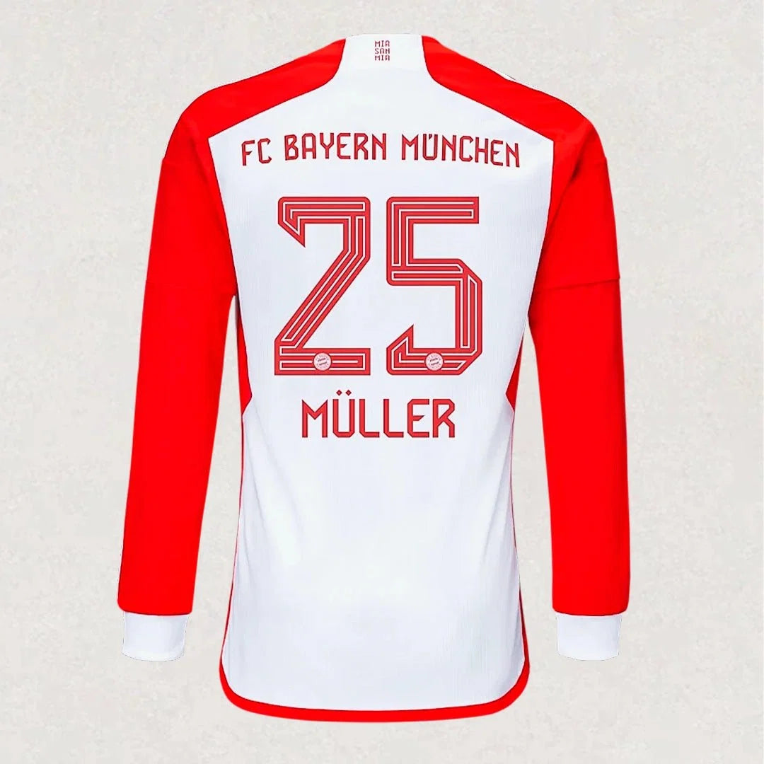 Bayern FC 23/24 Long Sleeve Home Jersey