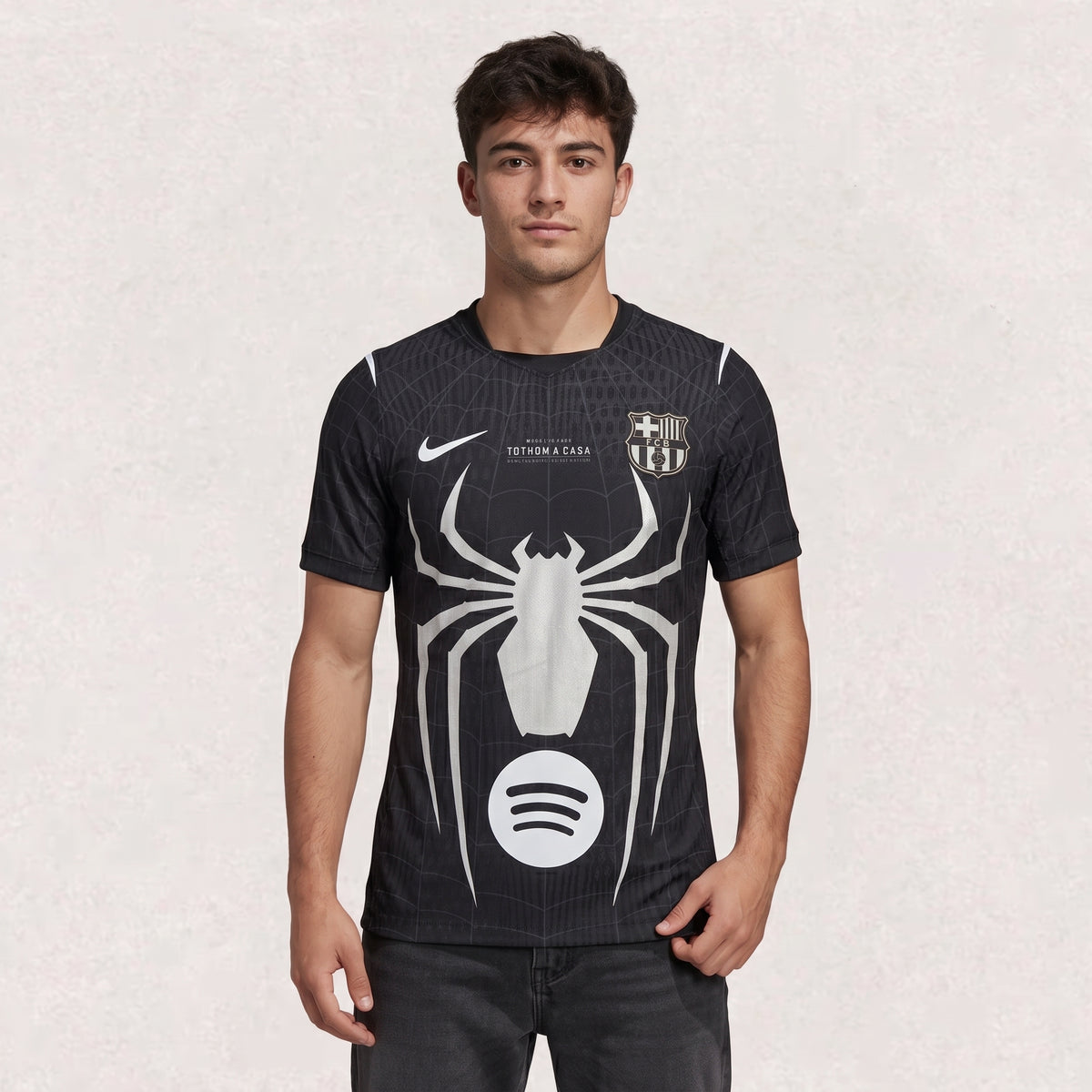 Barcelona 26/27 Black Spider-Man Jersey