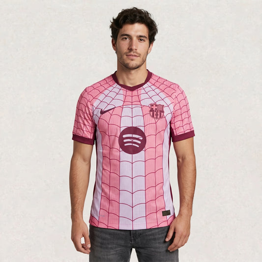 Barcelona 26/27 Pink Spider-Man Jersey