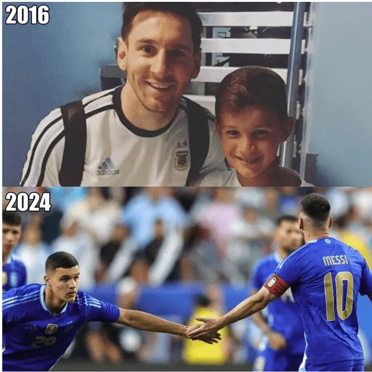 Valentin has looked up to Messi from a young age.