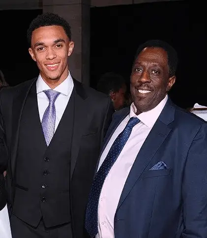 Trent Alexander-Arnold and his father, Michael Arnold