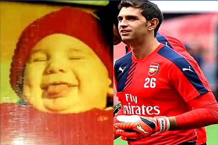 Emiliano Martinez when he was small.