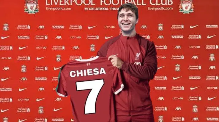 Federico Chiesa currently plays for Liverpool. 