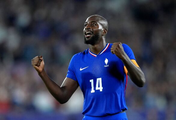 Jean Philippe Mateta playing for his national team, France.